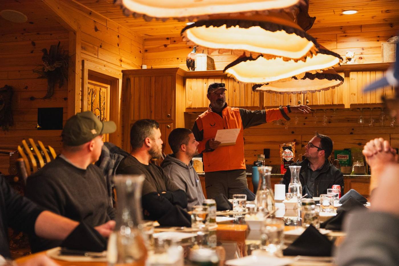 Guest speaker at dinner